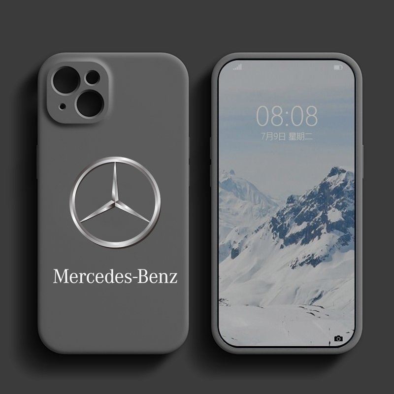 for iPhone 16 Car LOGO Phone Case for iPhone 15 Pro Max 13 12 11 Pro XR X Xs 8 7 Mini Brand Silicone Cases Back Cover