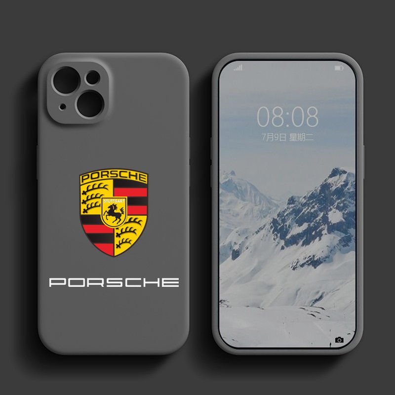 for iPhone 16 Car LOGO Phone Case for iPhone 15 Pro Max 13 12 11 Pro XR X Xs 8 7 Mini Brand Silicone Cases Back Cover