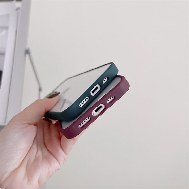 3 in 1 Clear Acrylic Metal Lens Frame Cover Mobile Phone Cases For iPhone 15 14 13 12 11 Pro Max Xs Xr Transparent Back Cover