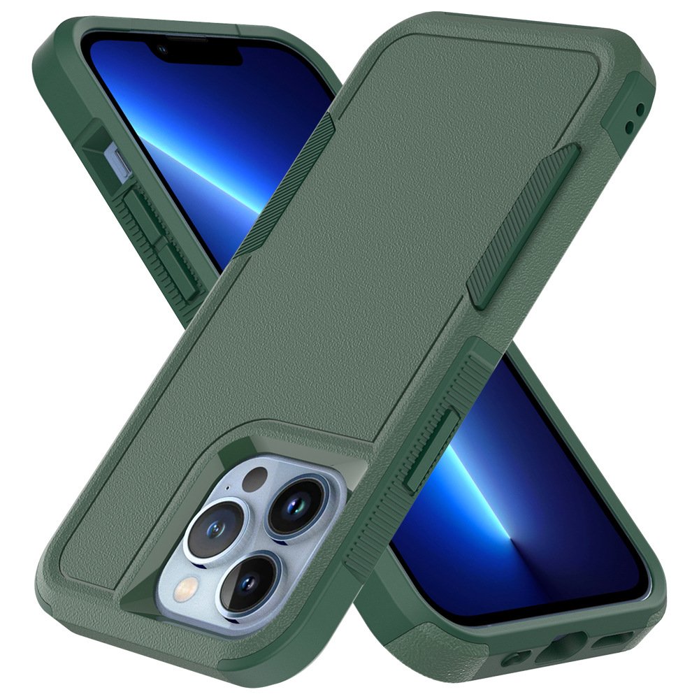 Shockproof TPU PC Hybrid 2 In 1 Hard Armor Back Cover Case For Iphone 16 15 14 Pro MAX 13 12 11 XR 7 8 Plus