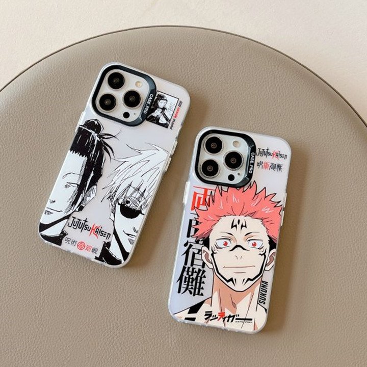 Laser Print Demon Slayer Design Anime Hard PC Phone Case For iPhone 11 12 13 14 15 16 pro max Shockproof Protect Back Cover