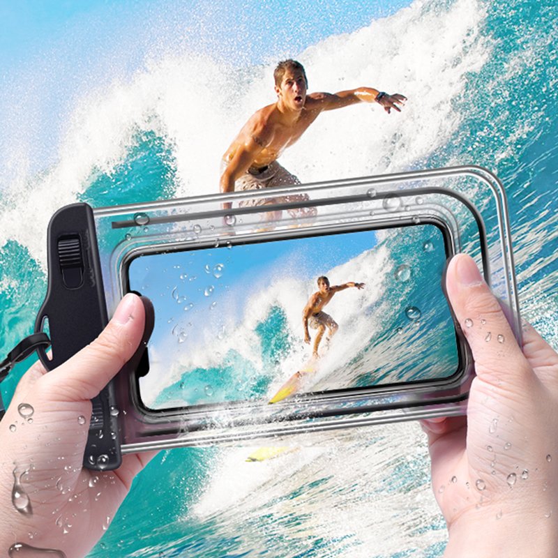 Waterproof Phone Pouch Drift Diving Swimming Bag Underwater Dry Bag Case Cover For Phone Water Sports Beach Pool Skiing 6.5inch
