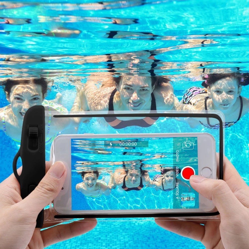 Waterproof Phone Pouch Drift Diving Swimming Bag Underwater Dry Bag Case Cover For Phone Water Sports Beach Pool Skiing 6.5inch
