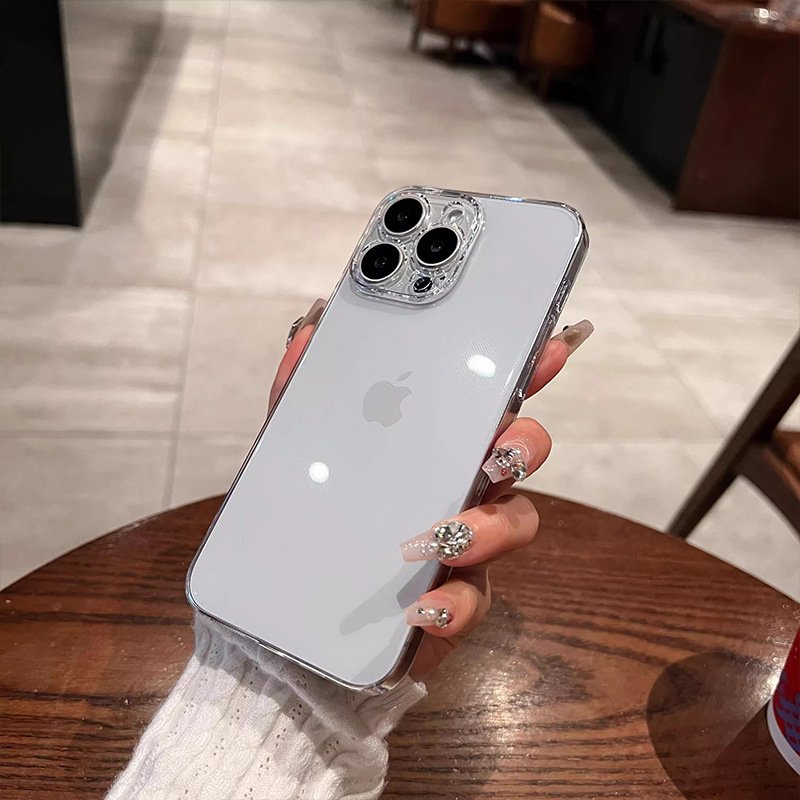 Transparent PC for iPhone 15 phone case Full Coverage Shockproof 12 Pro Max 14 plus 11 13 mini 12 ultra-thin hard case