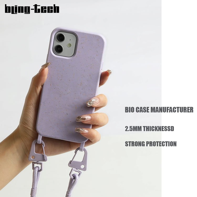 Blingtech BIO Biodegradable Necklace Mobile Phone Case for iPhone 11 Pro Max XS X
