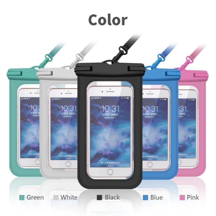 Waterproof test IPX8 universal size waterproof mobile phone case pvc water proof clear pouch waterproof case for phone