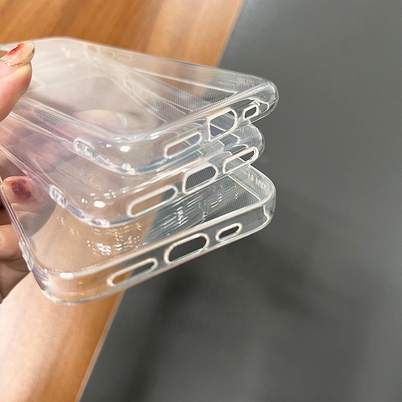 Big Camera Holes Shockproof 1.5mm High Clear TPU Mobile Phone Case For iPhone 15 14 13 12 11 Pro Max X XS XR 8 7 6