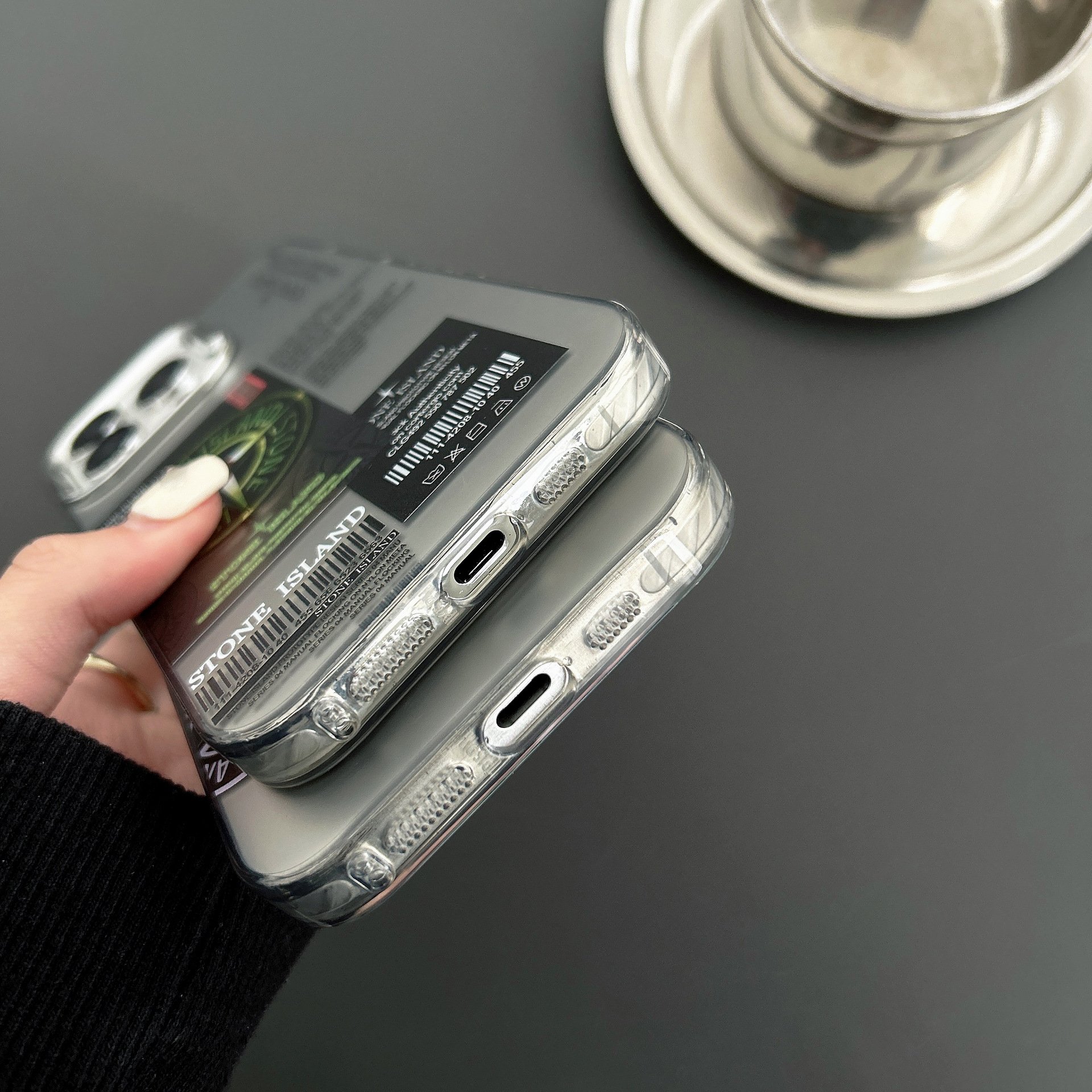 Fashionable Electroplated Hard Plastic Designer Phone Case For iPhone 11 12 13 14 15 Pro Max Stone Iceland Case