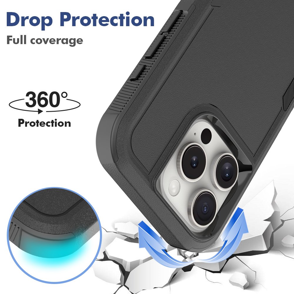 Drop Proof Defender Sublimation For iPhone 16 Pro Max Mobile Phone Case Shockproof Armor Case Tpu Pc Bumper Case