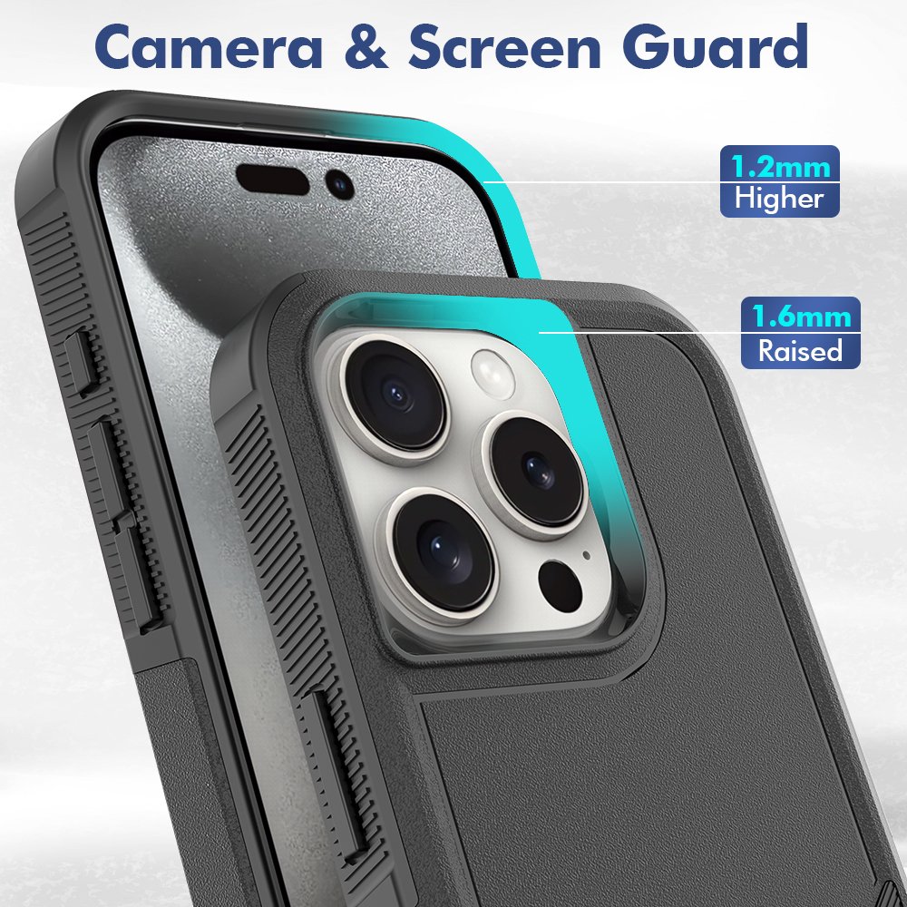 Drop Proof Defender Sublimation For iPhone 16 Pro Max Mobile Phone Case Shockproof Armor Case Tpu Pc Bumper Case