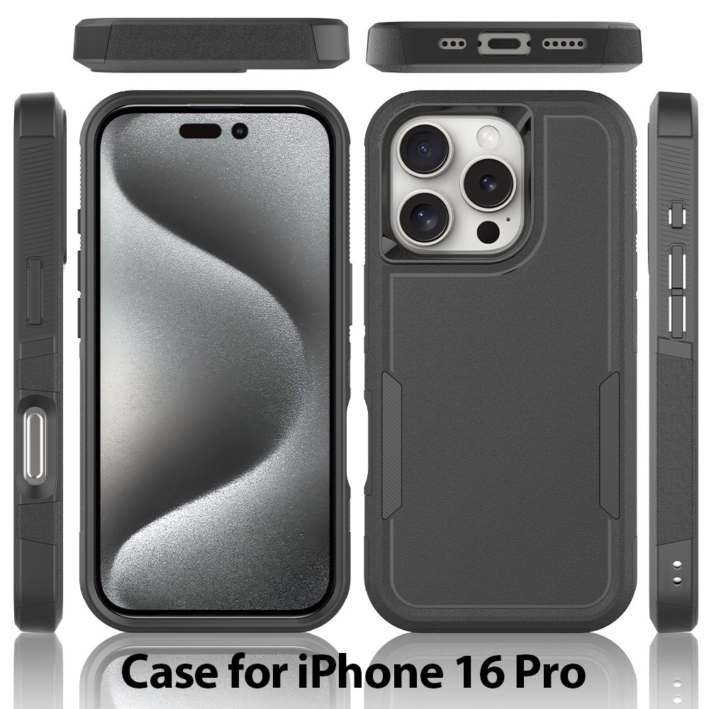 Drop Proof Defender Sublimation For iPhone 16 Pro Max Mobile Phone Case Shockproof Armor Case Tpu Pc Bumper Case