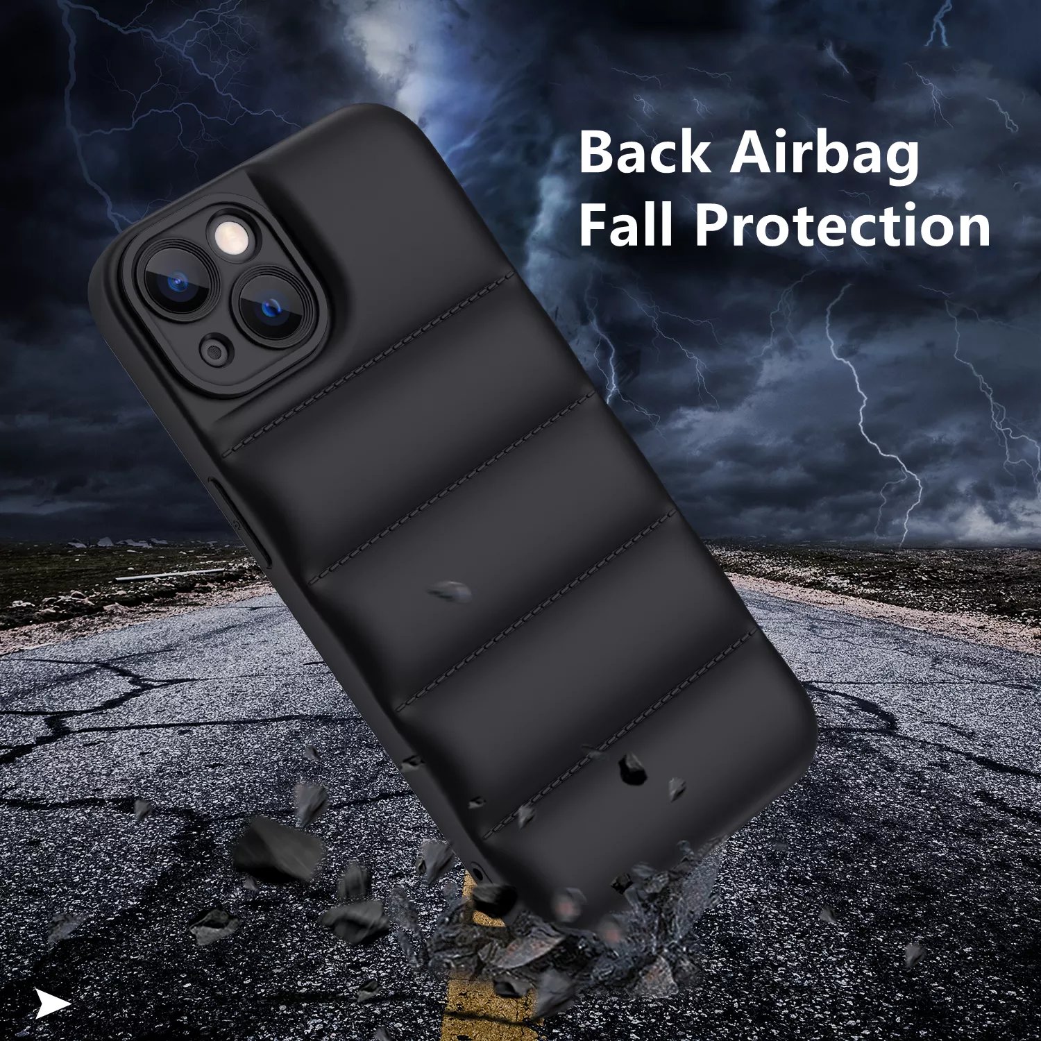 Premium Soft TPU Mobile Phone Bags Cases With Lens Camera Protection for iPhone 13 Puffy Puffer Phone Case