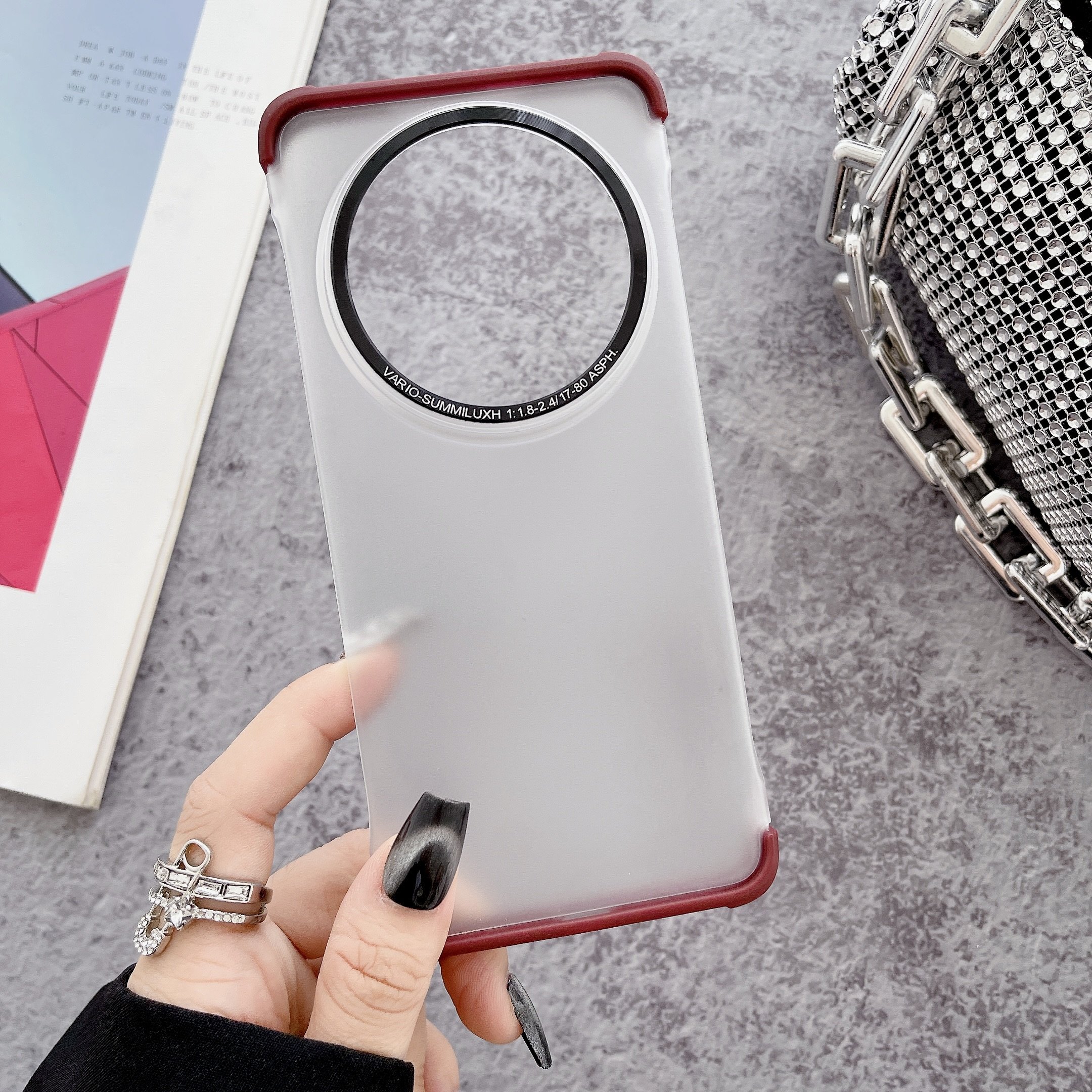 Hot sales Colored Edge Hard PC Translucent Matte Waterproof and Shockproof Mobile Phone Cases for Xiaomi 14 Ultra