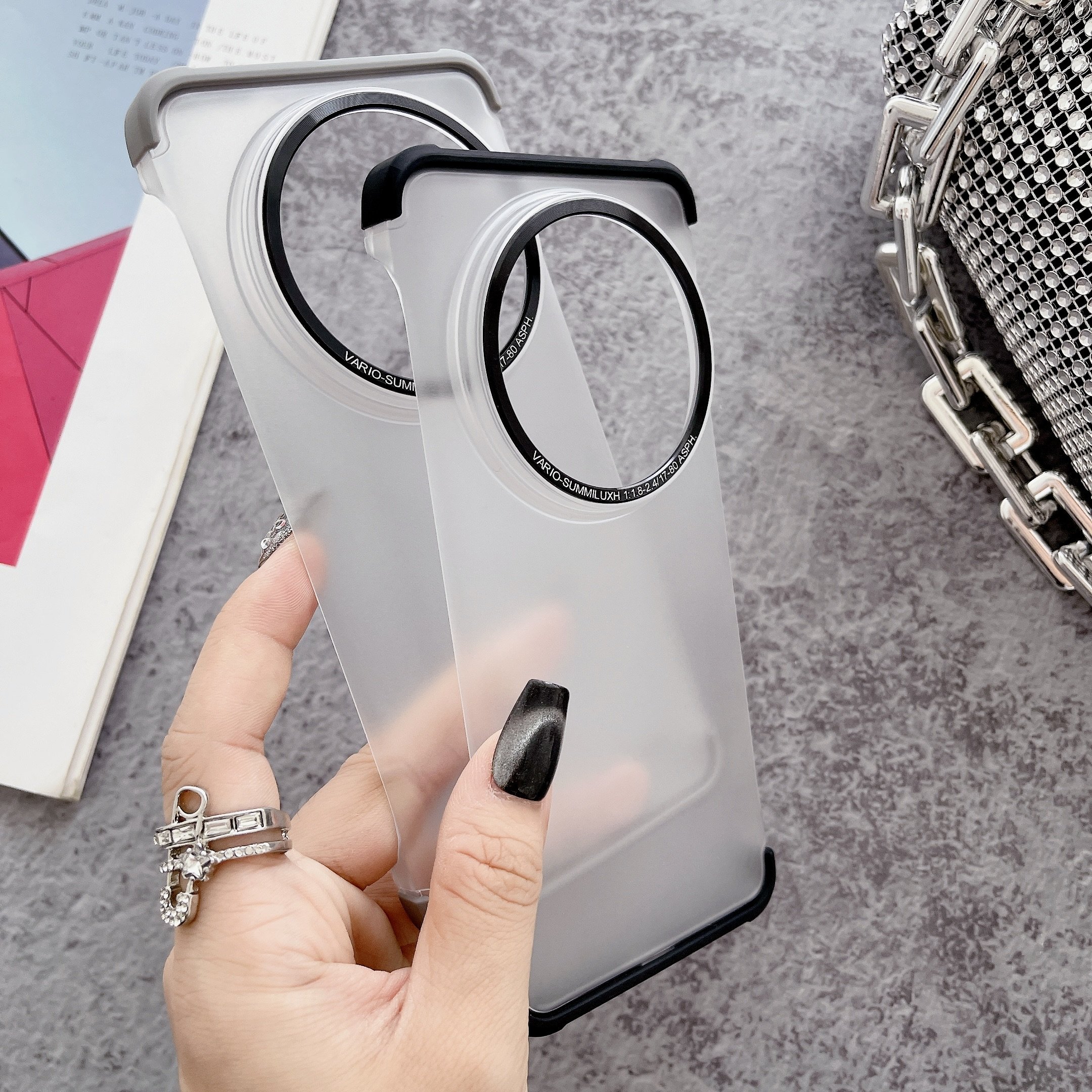Hot sales Colored Edge Hard PC Translucent Matte Waterproof and Shockproof Mobile Phone Cases for Xiaomi 14 Ultra