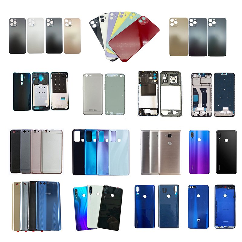 Various brands of Original Back Battery Cover Housing Glass Panel back cover housing frame mobile phone