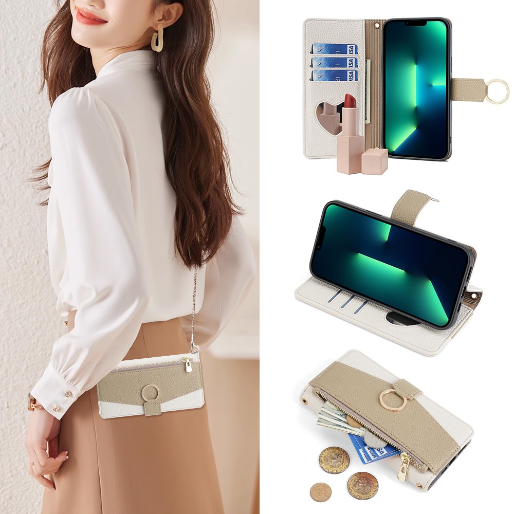 womens Luxury leather crossbody strap mobile phone case for iphone 15 Pro 14 13 12 11 X XS 7 8 6 6s Plus Cover