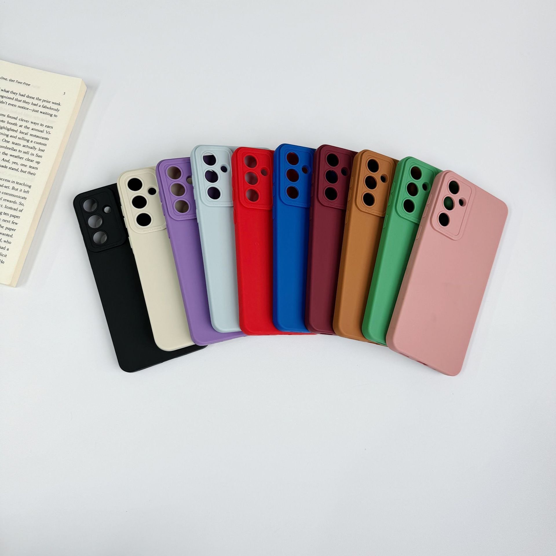 Candy Colorful Silicone Case for Samsung A15 A05 A25 Luxury Silicone Tpu Shockproof Back Cover For S22 S23 PLUS S24 Ultra