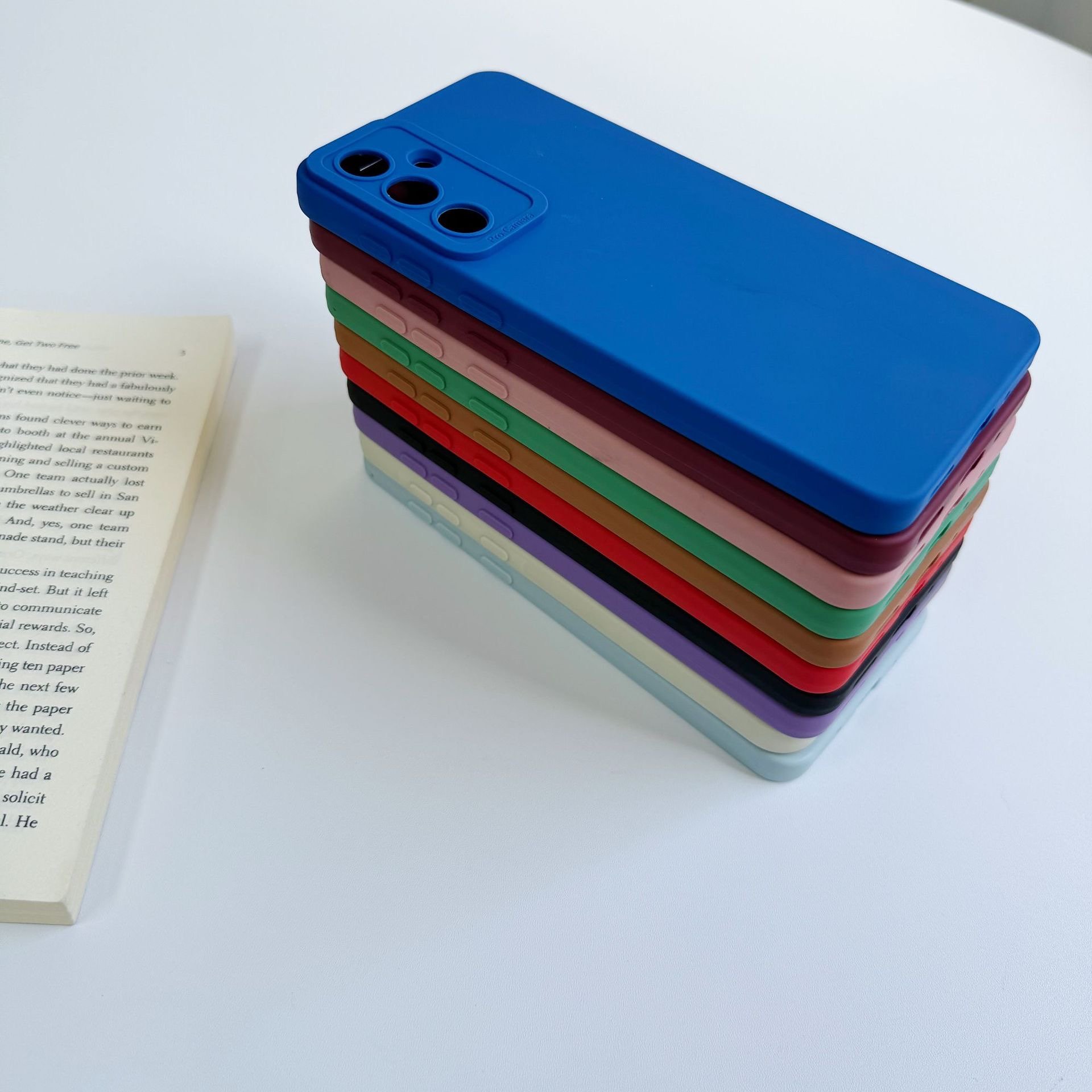Candy Colorful Silicone Case for Samsung A15 A05 A25 Luxury Silicone Tpu Shockproof Back Cover For S22 S23 PLUS S24 Ultra