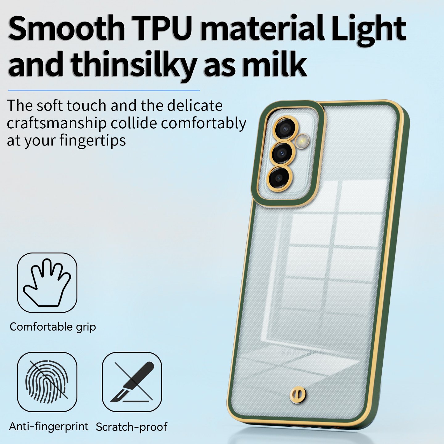 Electroplating Clear TUP Fashion mobile cover for Samsung M23 High quality back Clear phone case for s23 ultra,m33