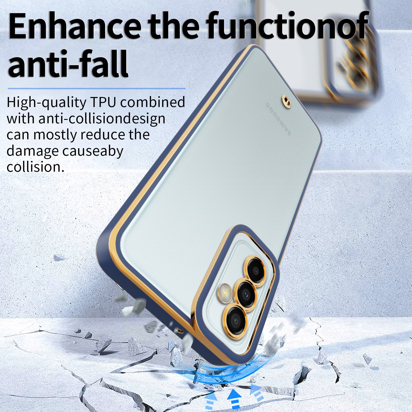Electroplating Clear TUP Fashion mobile cover for Samsung M23 High quality back Clear phone case for s23 ultra,m33