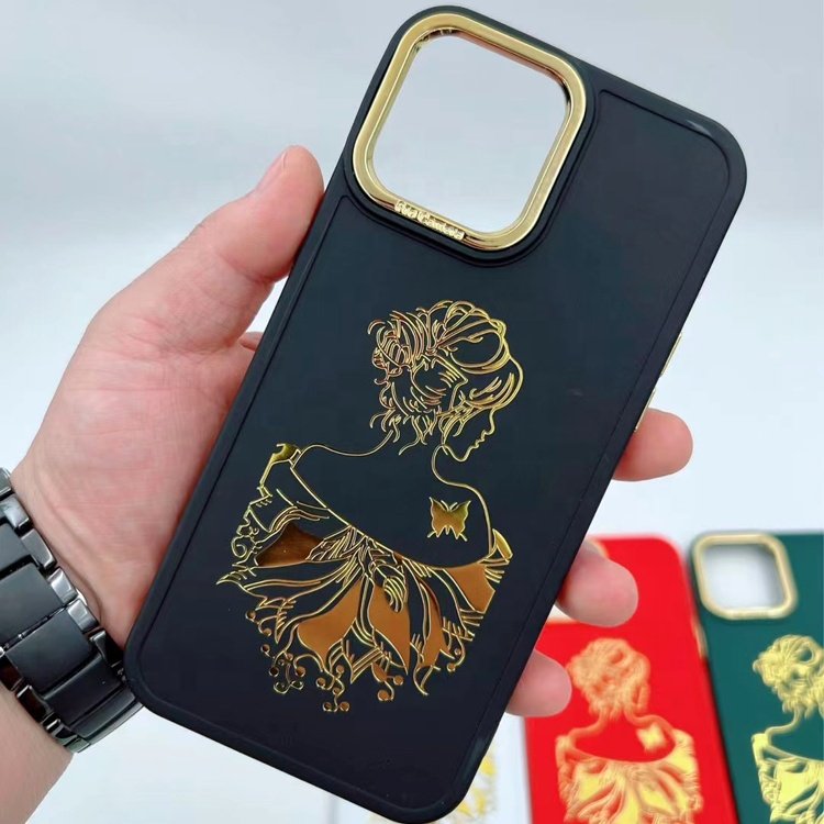 fashion custom design new product pretty girls woman hot stamping design tpu mobile phone case for iphone 15 14 13 12 11 pro max