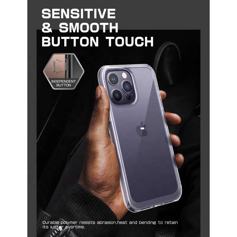 LFD11 Transparent TPU Mobile Phone Case for iPhone 14 15 6.1/6.7 inch ins Style Slim Clear Case