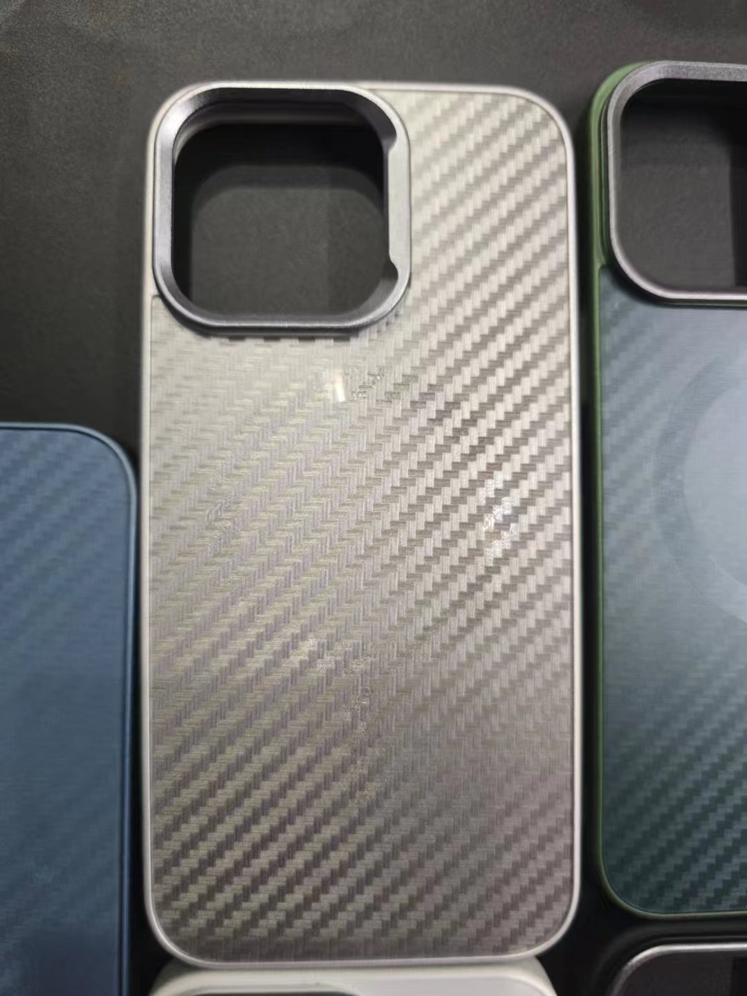 Shockproof TPU Acrylic Magnet Funda For iPhone 13 14 15 16 Pro Max 5G Business Carbon Fiber PC Cover Accessory Mobile Phone Case