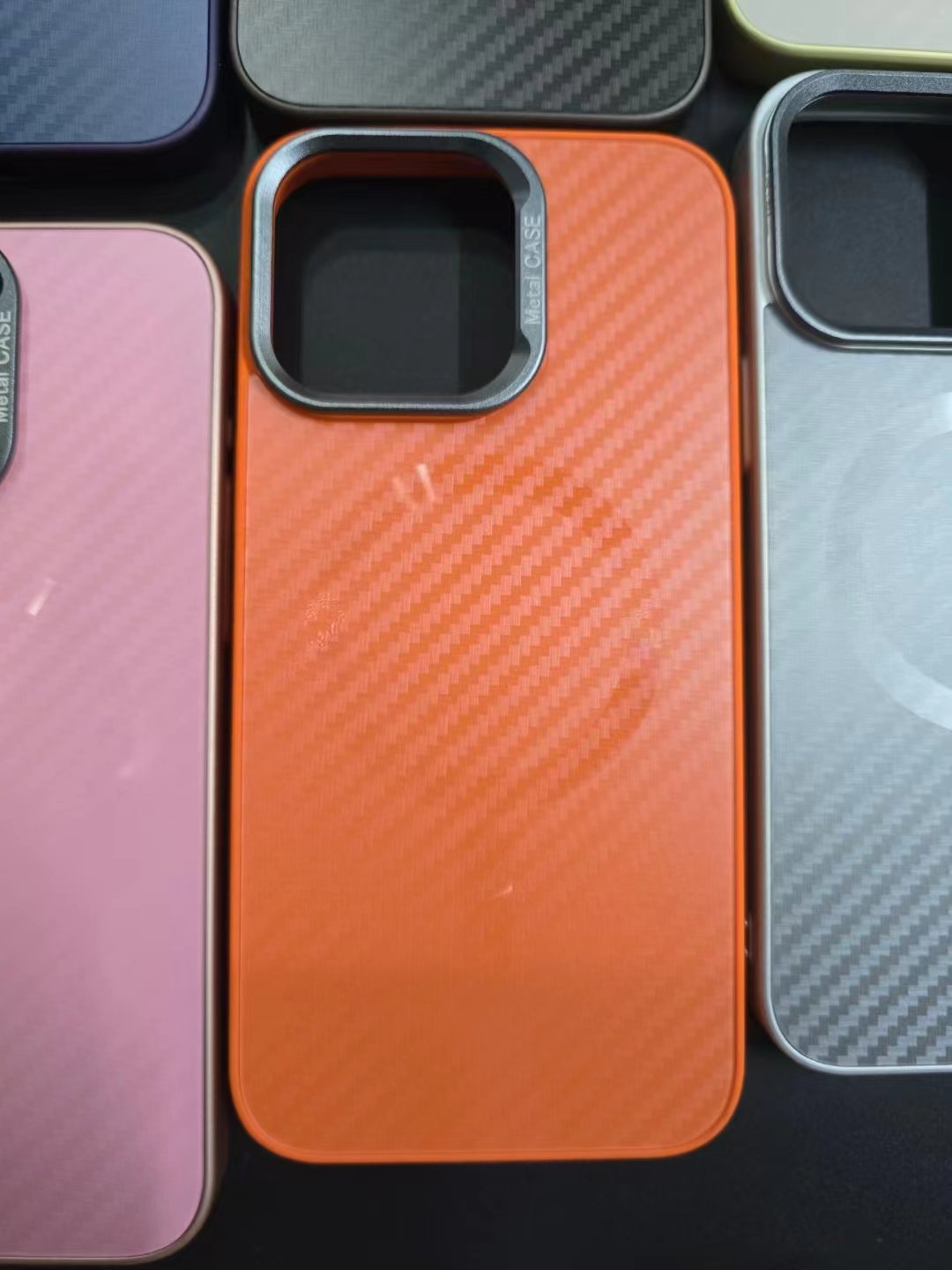 Shockproof TPU Acrylic Magnet Funda For iPhone 13 14 15 16 Pro Max 5G Business Carbon Fiber PC Cover Accessory Mobile Phone Case