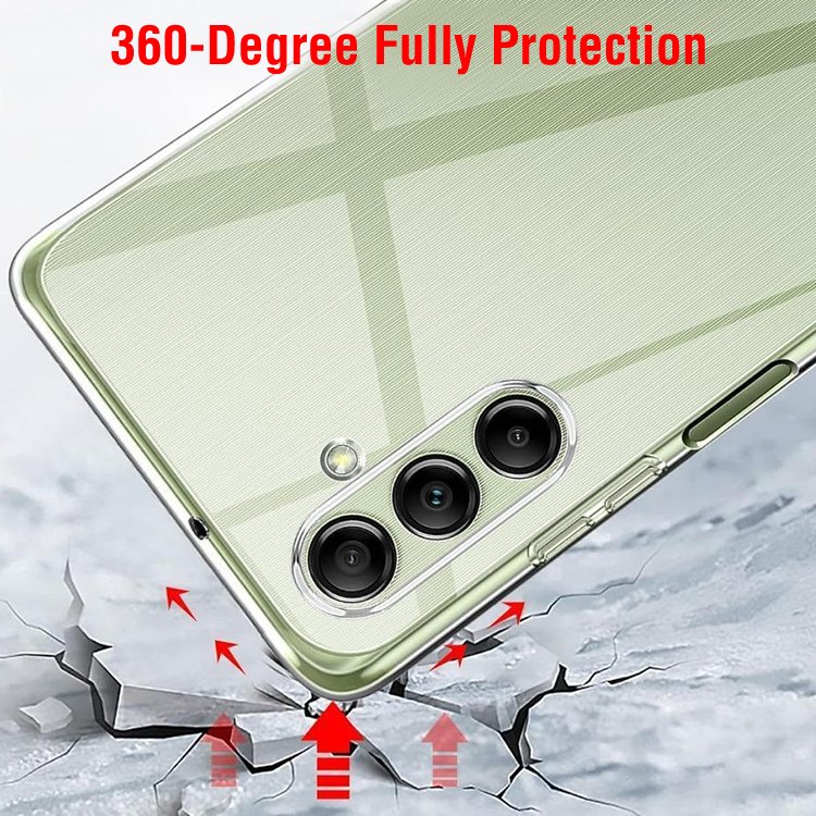 for Samsung A05 A15 A25 A35 A55 A04 A13 A14 A22 A series 2.0mm Clear soft TPU protective shell cover cell mobile phone case