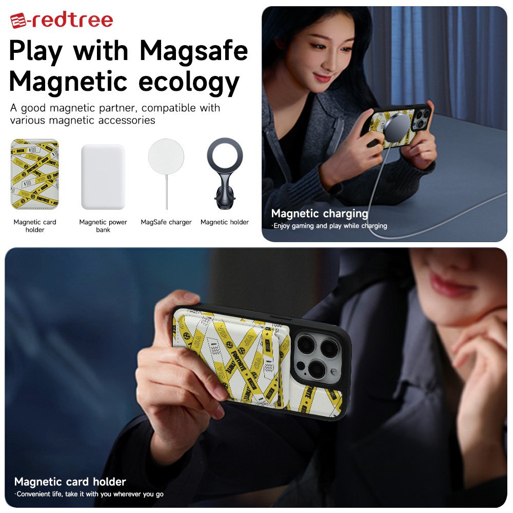 Strong Magnetism Detachable PU Leather Magnet Wallet Phone Case Card Holder Custom Magnetic Wallet for iPhone 16 15 14 Pro Max