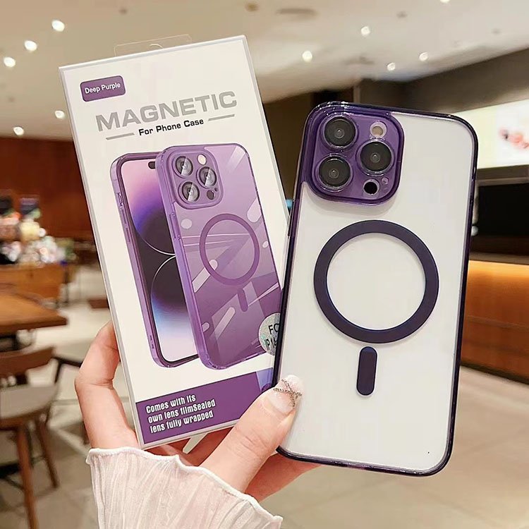 Shock proof Transparent Clear PC Acrylic Anti-Scratch Magnetic Phone Case For iPhone 16 16 Plus 16 Pro 16 Pro Max Hard Cases