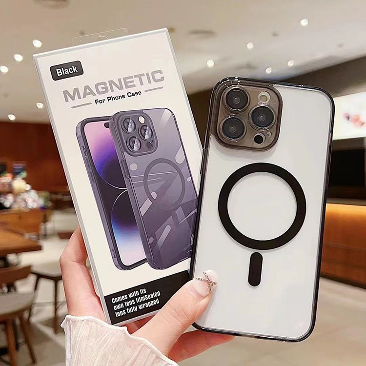 Shock proof Transparent Clear PC Acrylic Anti-Scratch Magnetic Phone Case For iPhone 16 16 Plus 16 Pro 16 Pro Max Hard Cases