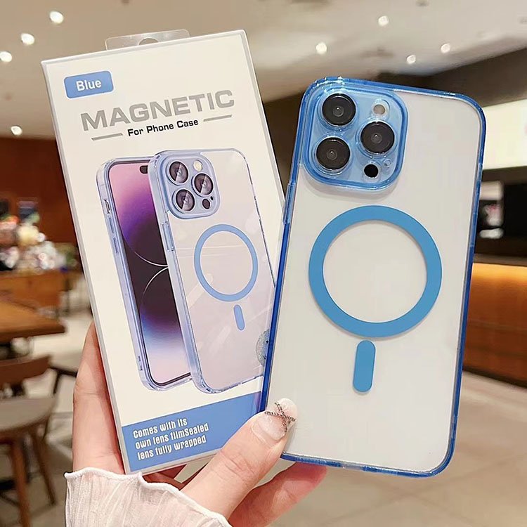 Shock proof Transparent Clear PC Acrylic Anti-Scratch Magnetic Phone Case For iPhone 16 16 Plus 16 Pro 16 Pro Max Hard Cases
