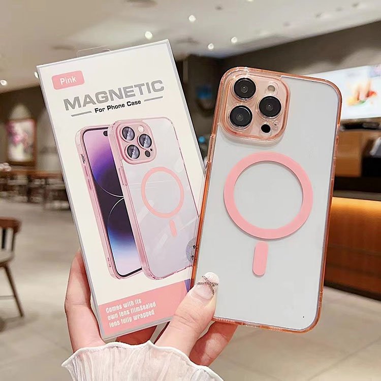 Shock proof Transparent Clear PC Acrylic Anti-Scratch Magnetic Phone Case For iPhone 16 16 Plus 16 Pro 16 Pro Max Hard Cases