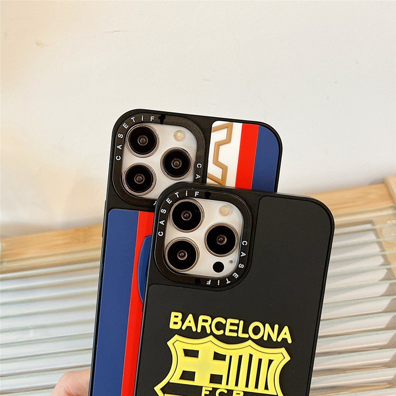 Hot Sale Fashion 3D Silicone Football Team Phone Case For Iphone 14Pro max 14 14Pro Shockproof Cover Case 13 12 11 8 plus