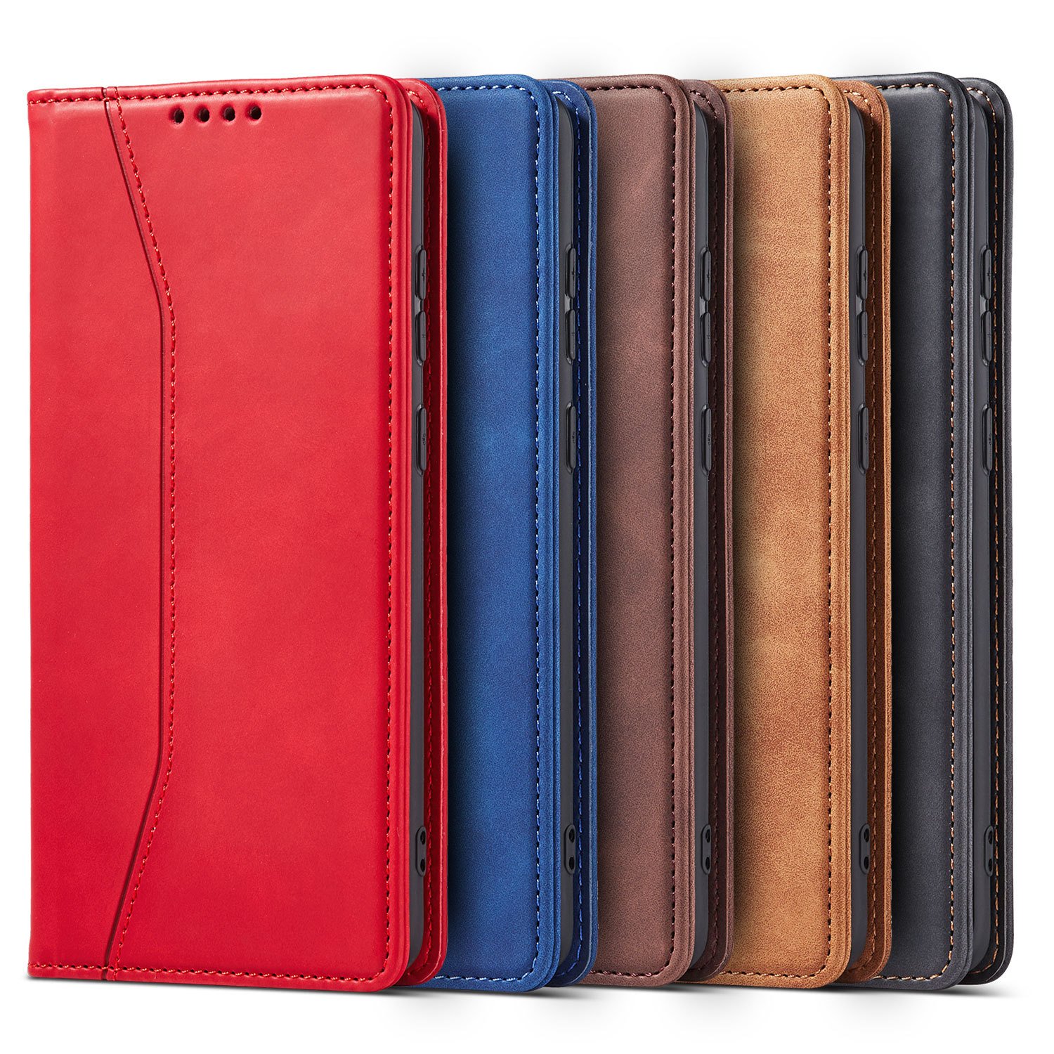 For Google Pixel 4/5/6/7/8 A Pro Shockproof Phone Case PU Leather Mobile Phone Case Cover for Google Pixel 9 Pro XL