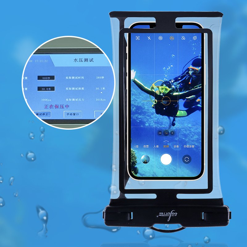 Korean Hot Sale Eco-friendly Water Proof Mobile Phone Case Bag Swimming IPX8 Waterproof Cellphone Pouch