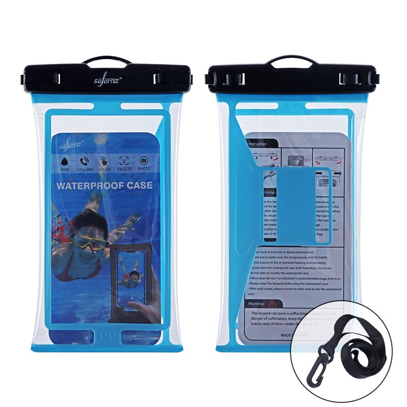 Korean Hot Sale Eco-friendly Water Proof Mobile Phone Case Bag Swimming IPX8 Waterproof Cellphone Pouch