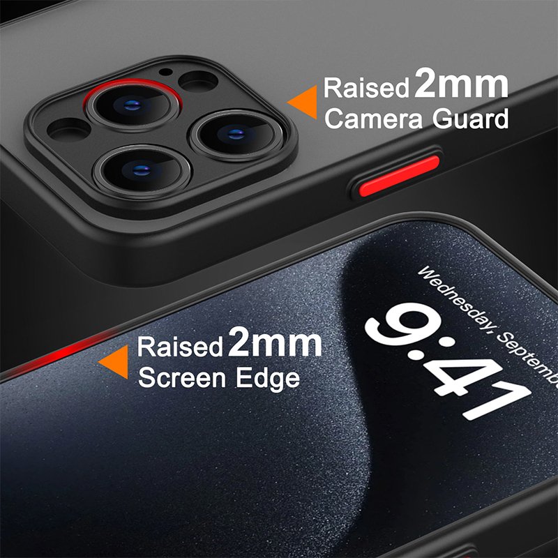 Hot Sale Shockproof Mobile Phone Cover For Iphone 13 14 15 Pro Max Translucent Frosted Matte Tpu Cell Phone Case