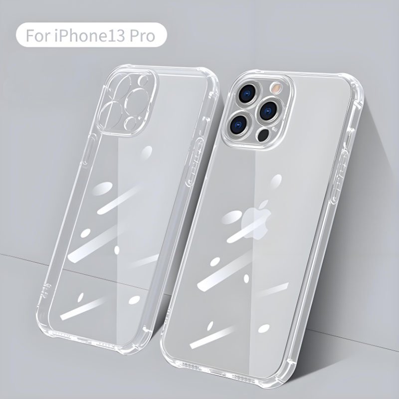 Transparent TPU Mobile Phone Case Cover For iPhone 11 12 13 14 Pro Max Clear Crystal Cell Phone Case For Iphone 15 16 Pro Max
