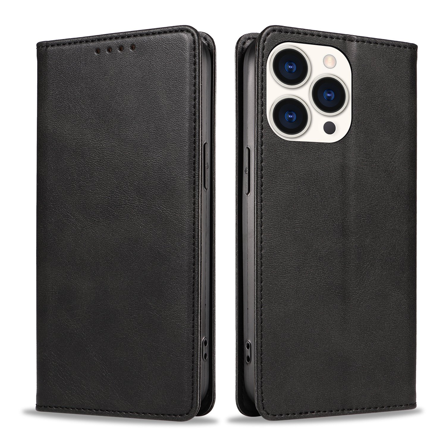 Hot Selling pu leather pouch bag magnetic flip anti-fall mobile phone case for iPhone 16 15 14 13 12 11 pro max