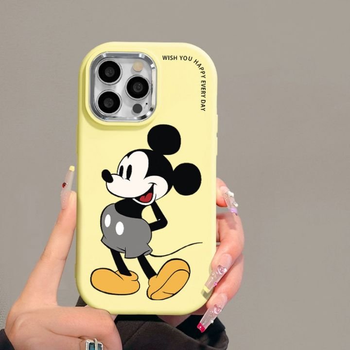 Cute Mickey Minnie Cartoon Print Mobile Phone Case For iPhone 7 8 plus XS XR 11 12 13 14 15 pro max Soft Protect Back Cover Bulk