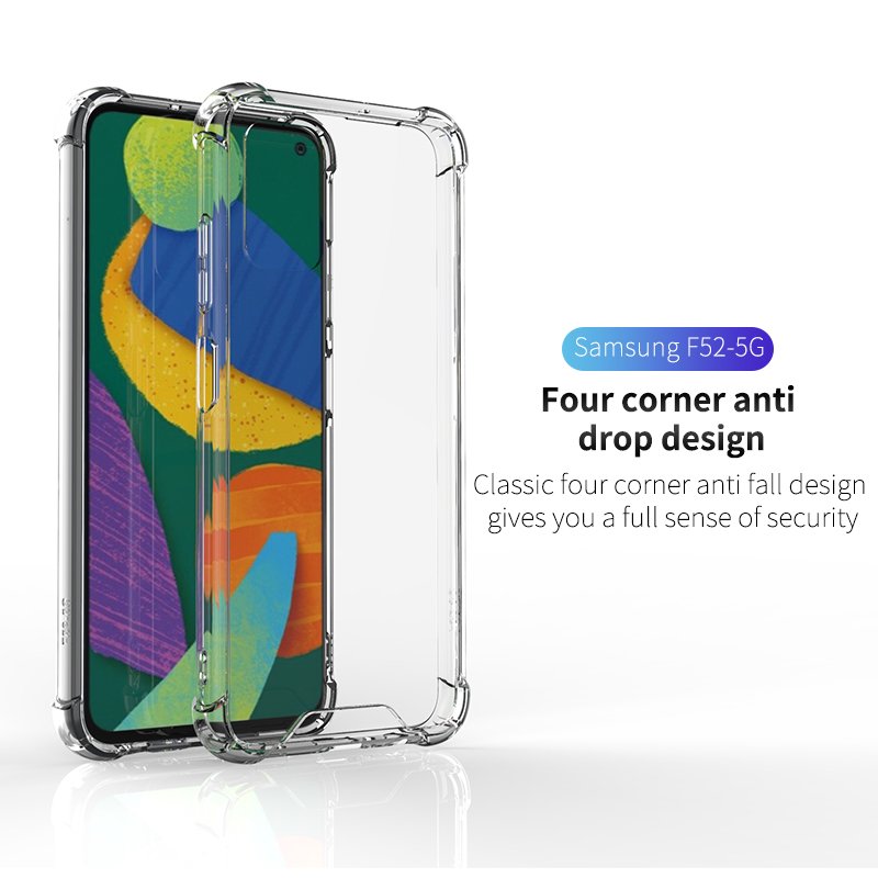 Cellphone Case for Samsung F52 5G Clear Airbag Protective Wholesale Mobile Cover for Samsung S23 A04 M54