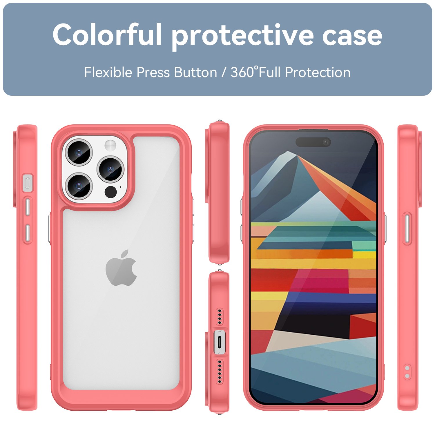 2023 Newest Waterproof Shockproof Armor TPU+PC Mobile Phone Cases For iPhone 15 pro max
