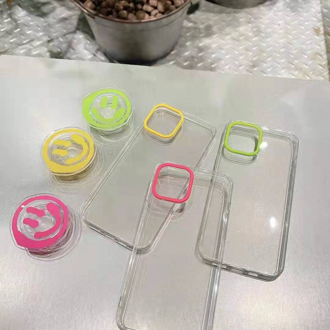 new cartoon Transparent drip holder mobile phone case cover for iPhone12 iPhoneXS/11 mobile phone case
