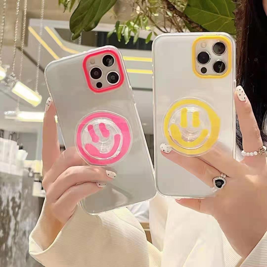 new cartoon Transparent drip holder mobile phone case cover for iPhone12 iPhoneXS/11 mobile phone case
