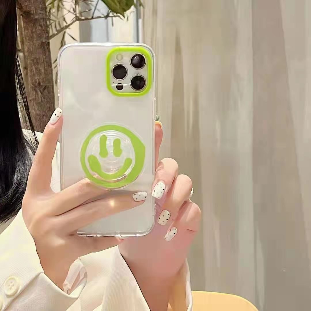 new cartoon Transparent drip holder mobile phone case cover for iPhone12 iPhoneXS/11 mobile phone case