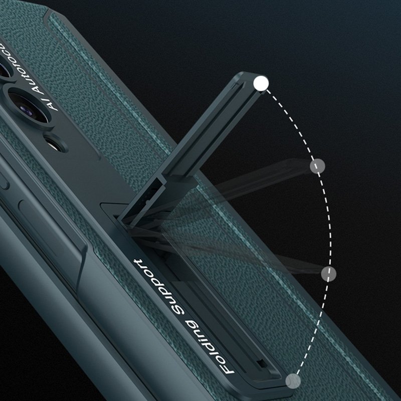 Wear-resistant GKK Integrated Magnetic Flip Plain PU Mobile Phone Case For Samsung Galaxy Z Fold4