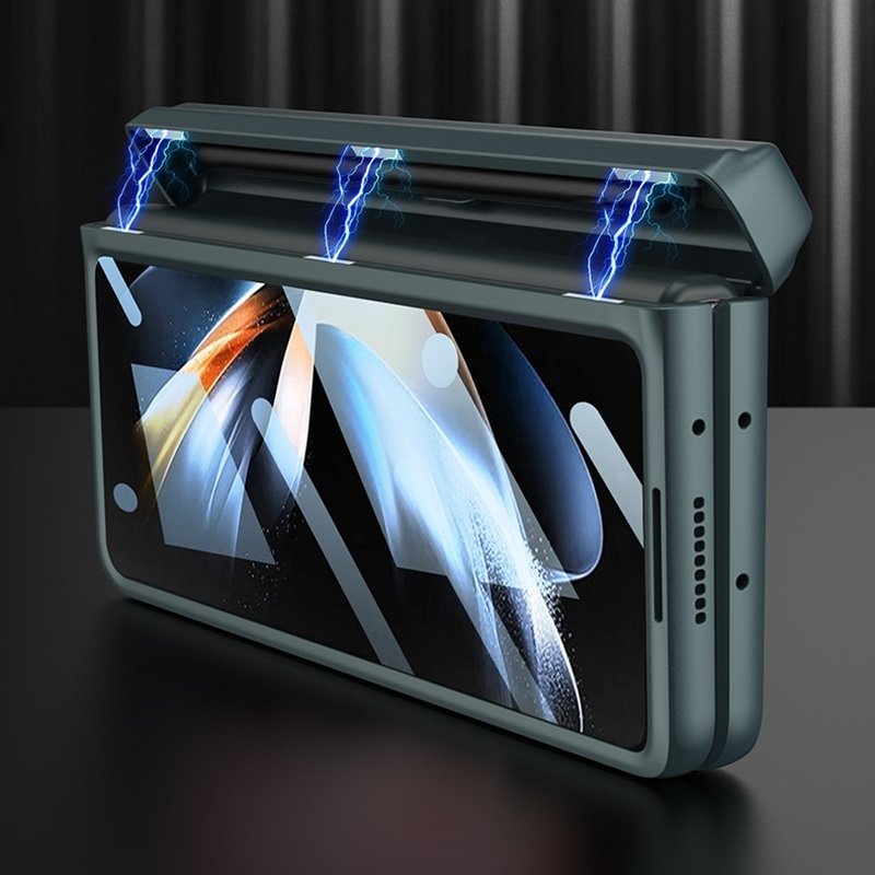 Wear-resistant GKK Integrated Magnetic Flip Plain PU Mobile Phone Case For Samsung Galaxy Z Fold4
