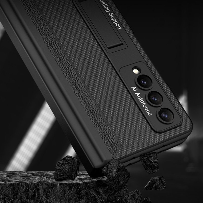 Wear-resistant GKK Integrated Magnetic Flip Plain PU Mobile Phone Case For Samsung Galaxy Z Fold4